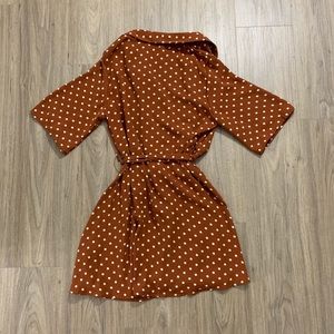 pretty little thing terracotta dress